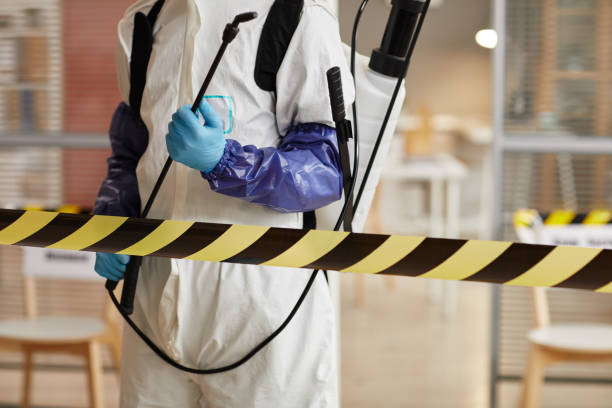 Professional Biohazard Cleanup technician working in Osterville, MA